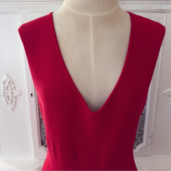 NWT MILLY Textured Godet Dress - Picture 2 of 11